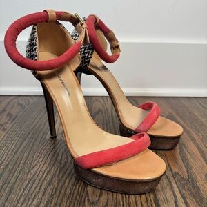 Nicholas Kirkwood Multicolour Leather Platform Heels size 39/9